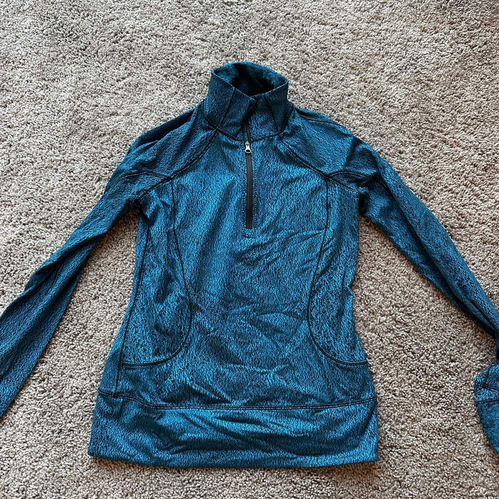 Lululemon blue quarter zip